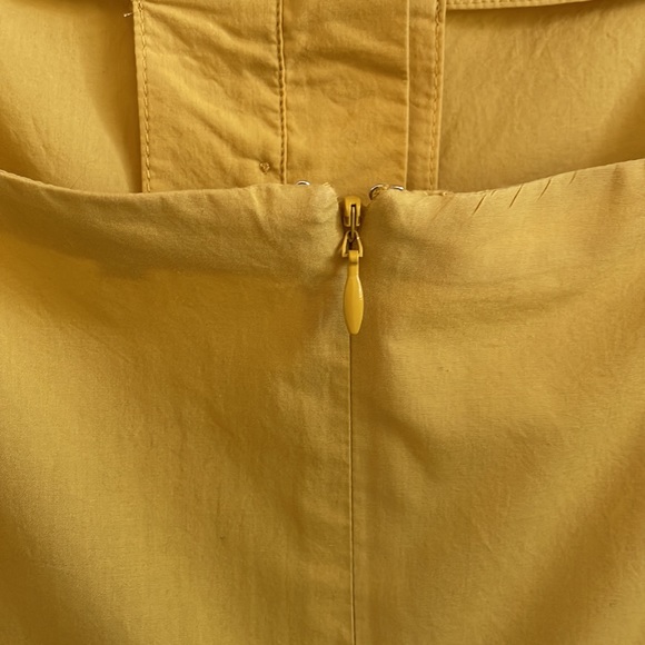 Madewell Mustard Eyelet Frilled Strap Scalloped Hem Jumpsuit Size 16 - Picture 11 of 15